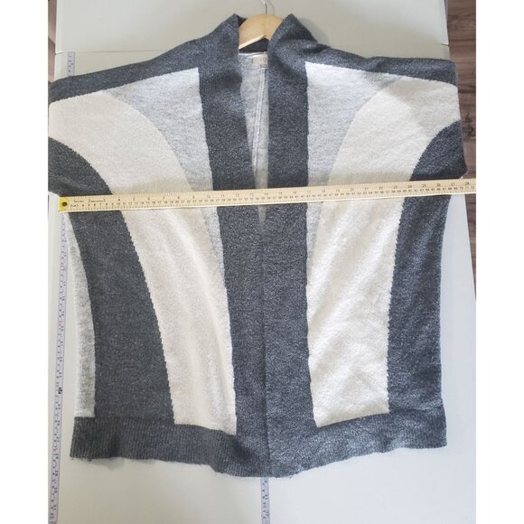 Loft Womens Geometric Open Front Cardigan Sweater XL Cozy Layering Lagenlook - Picture 4 of 7